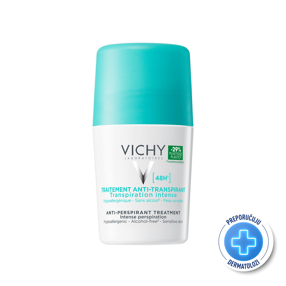 Vichy Roll-on dezodorans protiv prekomjernog znojenja do 48h, 50 ml