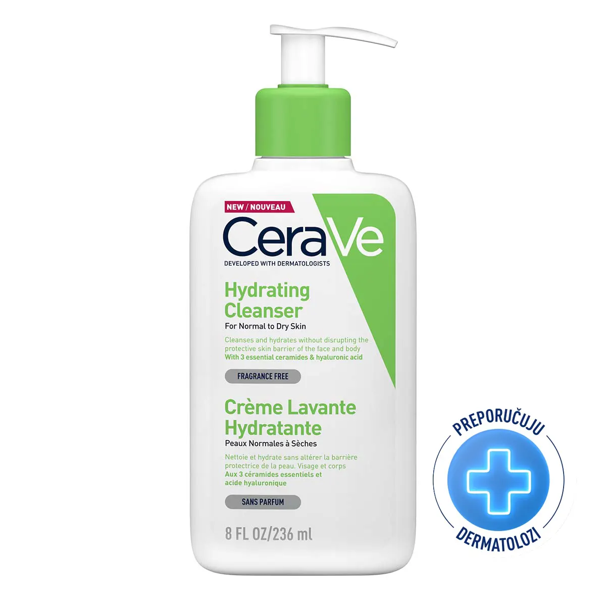CeraVe Hidratantna emulzija za čišćenje 236 ml + Krema za lice SPF 30, 52 ml (Promo)