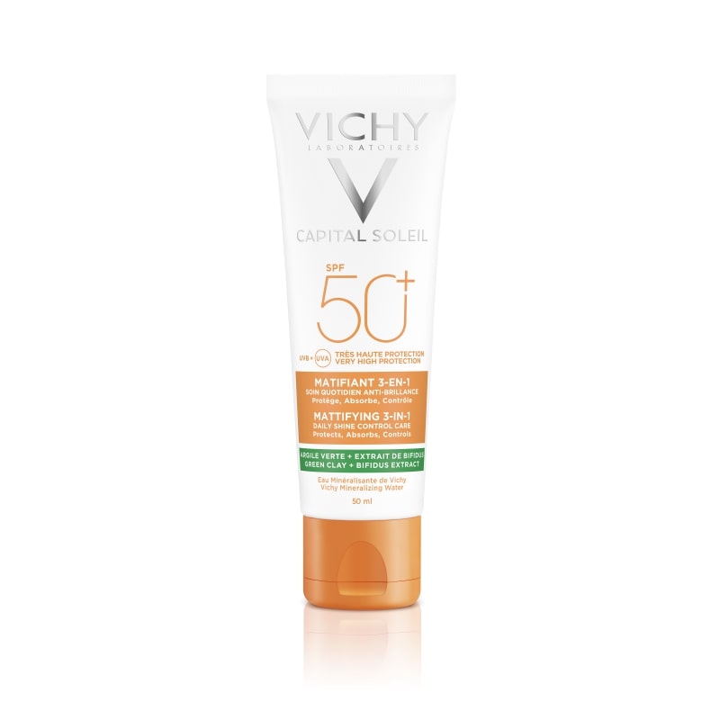 Vichy Capital Soleil 3u1 matirajuća njega SPF 50, 50 ml