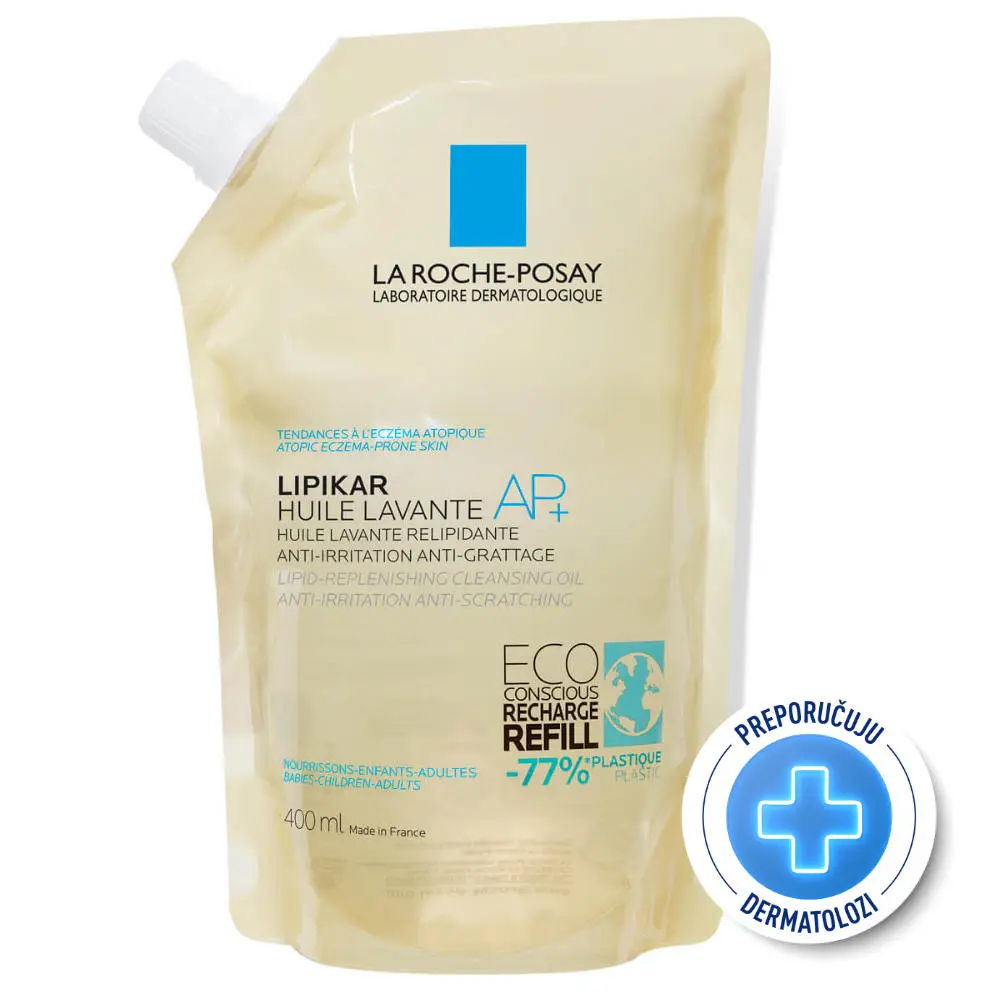 La Roche-Posay Lipikar AP+ ulje za kupanje 400 ml REFILL pakovanje