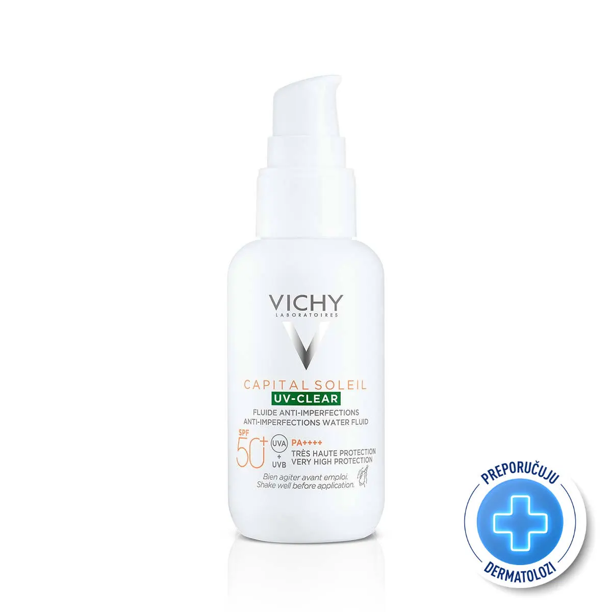 Vichy Capital Soleil UV-Clear fluid protiv nepravilnosti SPF 50, 50 ml