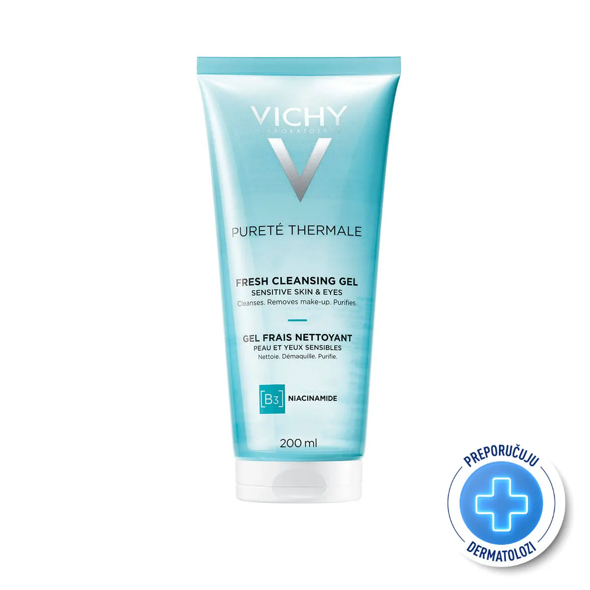 Vichy Purete Thermal gel za čišćenje osjetljive kože 200 ml