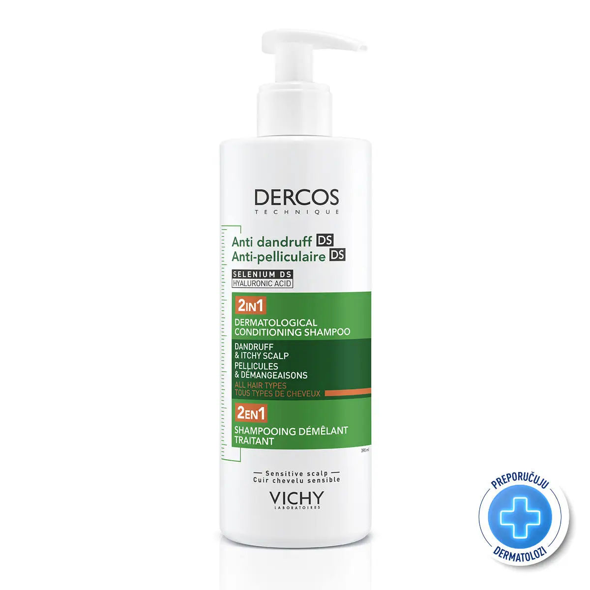 Vichy Dercos 2u1 šampon i regenerator protiv peruti 200 ml