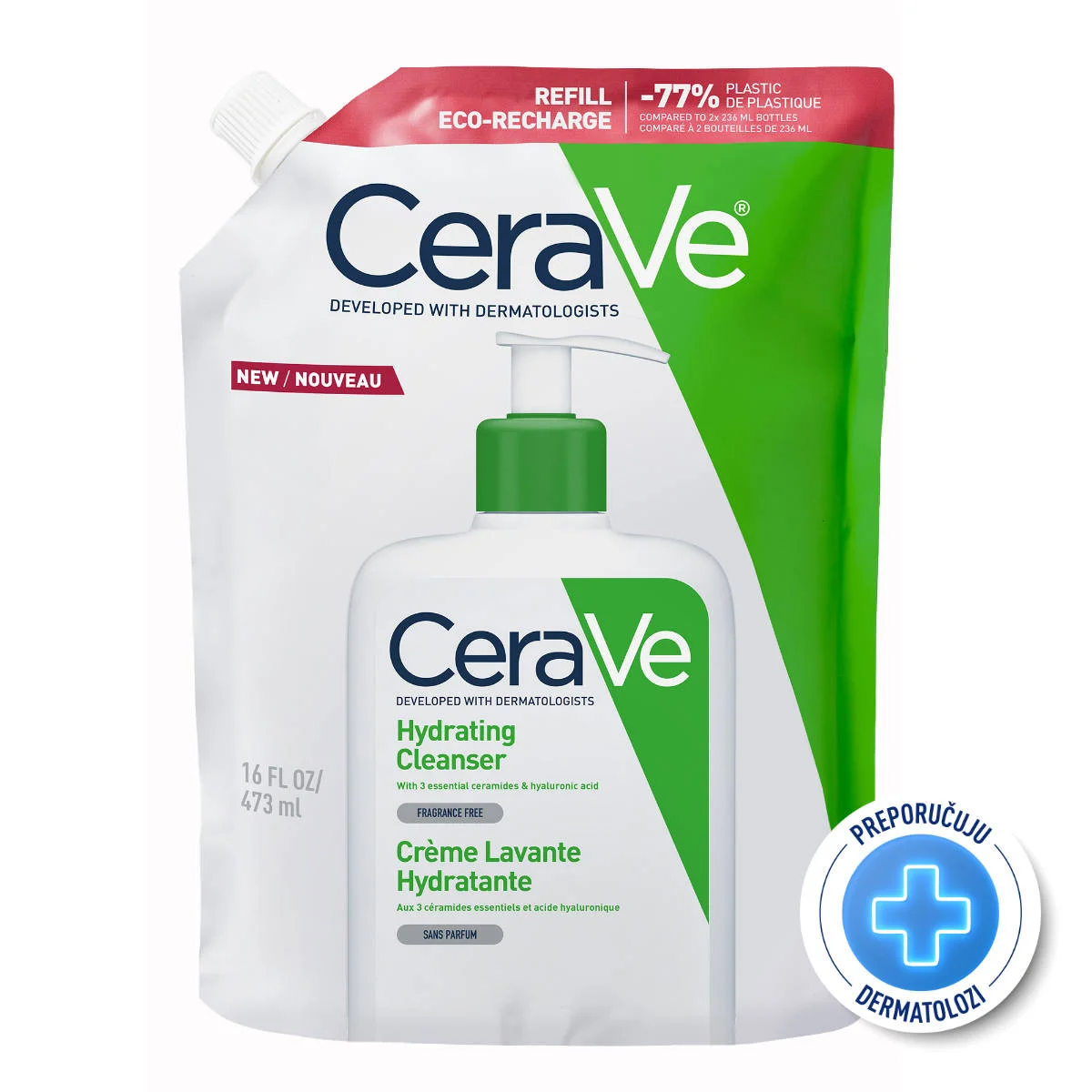 CeraVe Hidratantna emulzija za čišćenje 473 ml REFILL