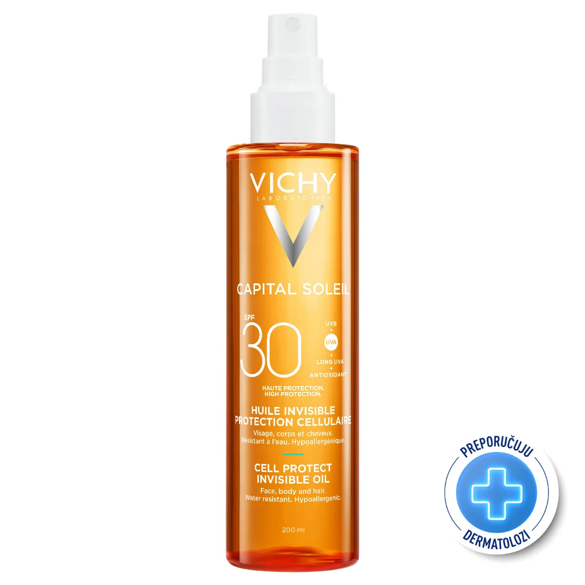 Vichy Capital Soleil zaštitno ulje za tijelo SPF 30, 200 ml