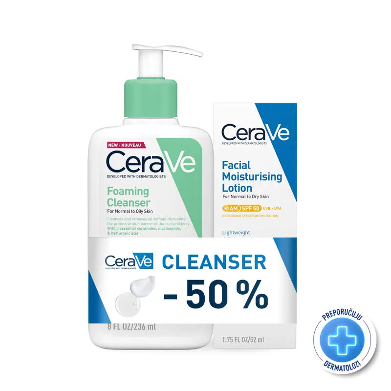 CeraVe Hidratantna njega za lice SPF 50, 52 ml