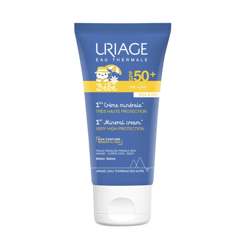 Uriage Bebe prva mineralna krema SPF 50, 50 ml