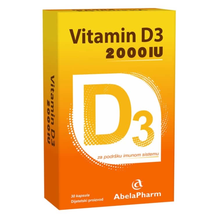 Pharmamed vitamin D3 2000 IU 30 kapsula