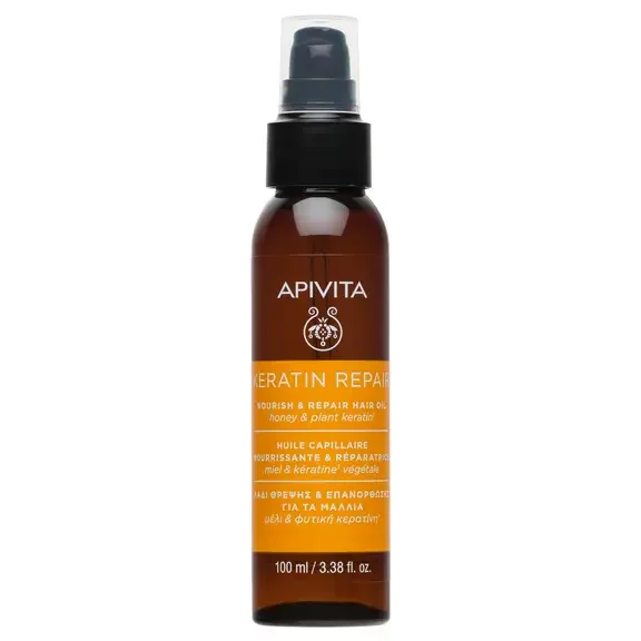 Apivita Keratin Repair ulje za kosu 100 ml