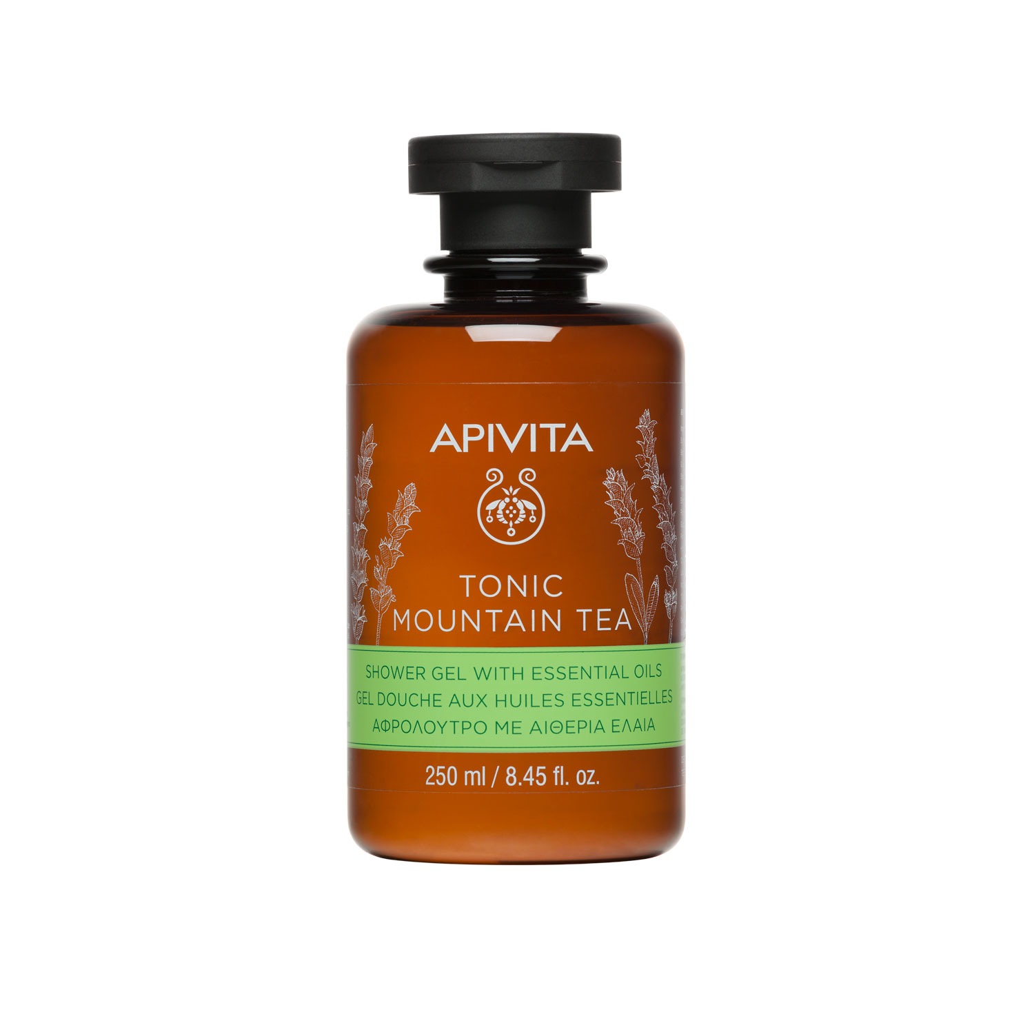 Apivita Tonic Mountain Tea gel za tuširanje 250 ml