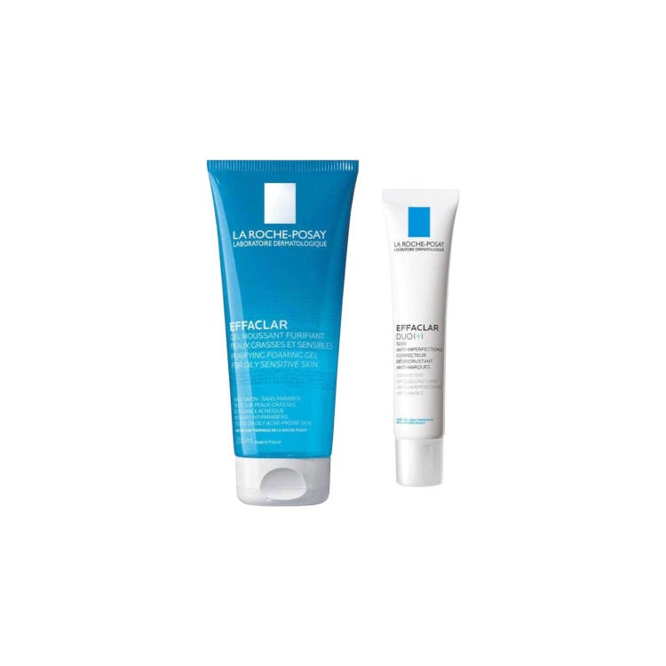 La Roche-Posay Effaclar Gel za čišćenje 200 ml + Effaclar Duo + M krema 40 ml (Promo)