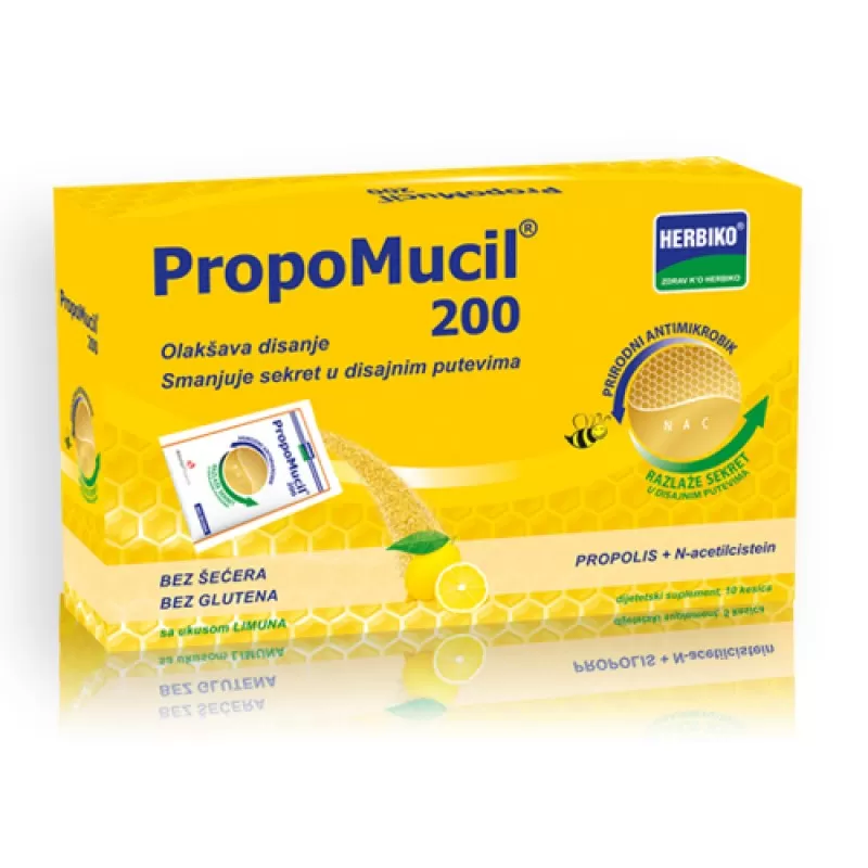 PropoMucil prašak 200 mg 10 kesica